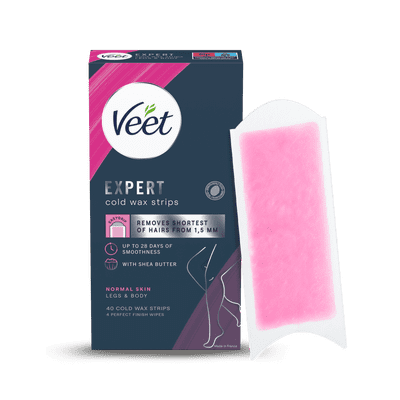 Veet Expert Cold Wax Strips Legs & Body Normal