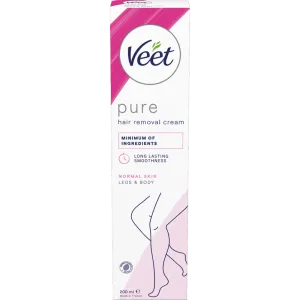 Veet Pure Hårborttagningskräm Ben & Kropp Normal Hud 200 ml