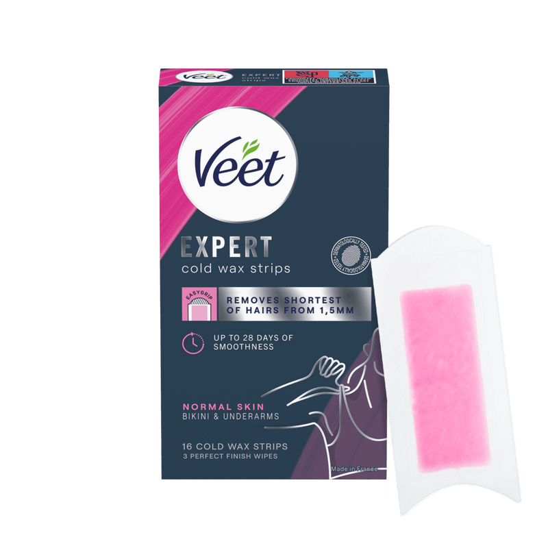 Veet Expert Wax Strips Bikini & Armhåla Normal Hud 16 st