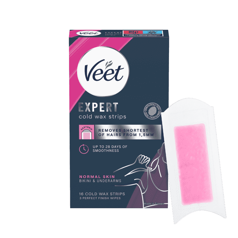 Veet Expert Wax Strips Bikini & Armhåla Normal Hud 16 st