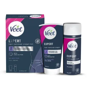 Veet Expert Hårborttagningskit för Intimområde 2x50 ml