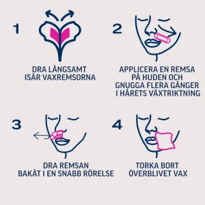 Veet Expert Wax Strips Ansikte Normal Hud 16 st