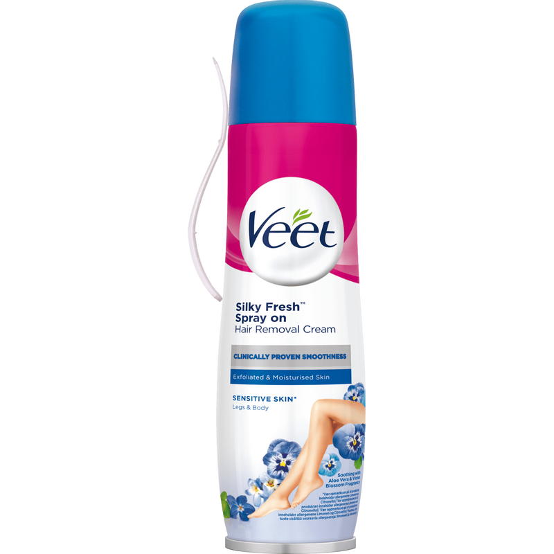 Veet Spray-On Hårtborttagningskräm Ben & Kropp Känslig Hud 150 ml