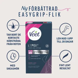 Veet Expert Wax Strips Ben & Kropp Normal Hud 20 st