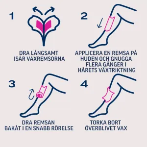 Veet Pure Wax Strips Ben & Kropp Känslig Hud 20 st