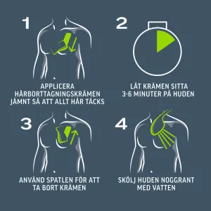 Veet Men Total Pro Hårborttagningskräm för Man Normal Hud 200 ml