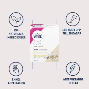 Veet Pure Sugaring Wax Essential Oils & Floral Vanilla Fragrance 250 ml