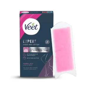 Veet Expert Wax Strips Ben & Kropp Normal Hud 40 st