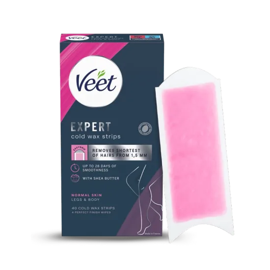 Veet Expert Wax Strips Ben & Kropp Normal Hud 40 st