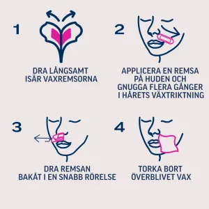 Veet Pure Wax Strips Ansikte Känslig Hud 20 st