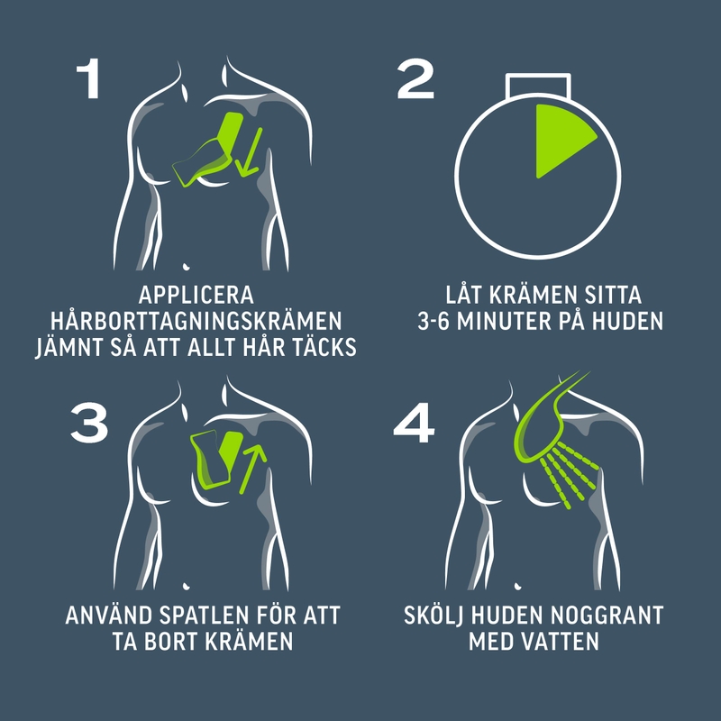 Veet Men Total Pro Hårborttagningskräm för Man Normal Hud 200 ml 1