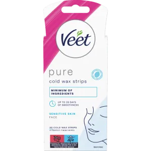 Veet Pure Wax Strips Ansikte Känslig Hud 20 st