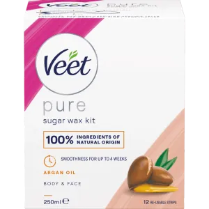 Veet Pure Sugaring Wax med Arganolja Kropp & Ansikte 250 ml