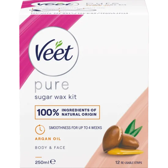 Veet Pure Sugaring Wax med Arganolja Kropp & Ansikte 250 ml